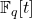 \mathbb{F}_q[t]