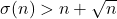 \sigma(n) > n + \sqrt{n}