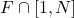 F\cap [1, N]