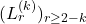 (L_{r}^{(k)})_{r\geq2-k}