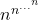 n^{n^{...^n}}