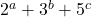 2^{a}+3^{b}+5^{c}