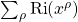 \sum_{\rho}\mbox{Ri}(x^\rho)