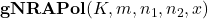 \textbf{gNRAPol}(K,m,n_1,n_2,x)