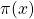 \pi(x)