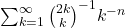 Rendered by QuickLaTeX.com \sum_{k=1}^\infty\binom{2k}k^{-1}k^{-n}