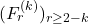 (F_{r}^{(k)})_{r\geq2-k}